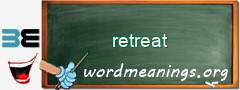 WordMeaning blackboard for retreat